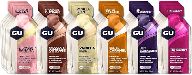 GU Energy Original Sports Nutrition Energy Gel, 24-Count, Assorted Flavors
