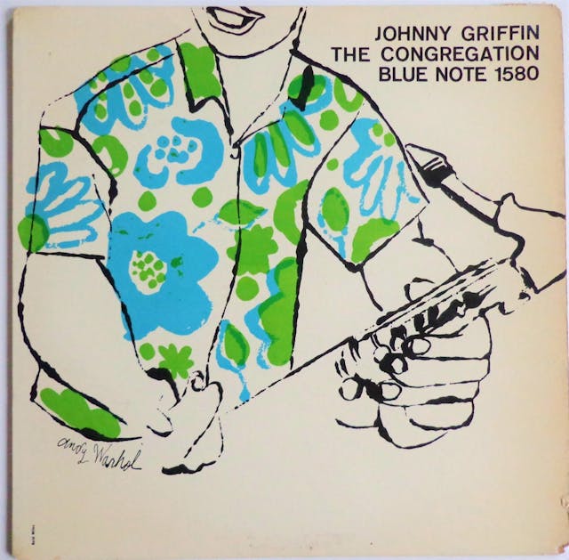 Reid Miles & Andy Warhol: Johnny Griffin, The Congregation, Blue Note 1580 (1958)