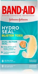 Band-Aid Brand Hydro Seal Adhesive Bandages for Toe Blisters, Waterproof Blister Pad, 8 Count