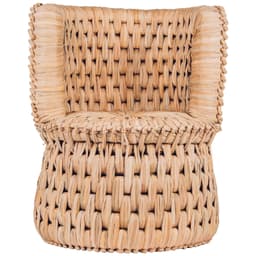 Handwoven Palm 'Icpalli' Lounge Chair Made in Mexico from LUTECA