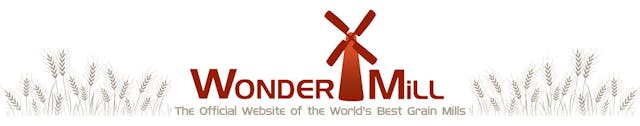 WONDERMILL Manual Hand Grain Mill Red Wonder Junior Deluxe